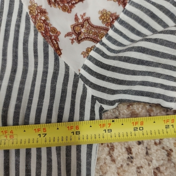 Sundance Mixed Print Striped Embroidered Floral Dress Women’s S Bohemian - Picture 8 of 16